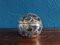 Antique Globular Inkwell in Clear Glass with Silver Overlay, 1890s 1