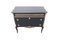 Gustavian Chest of 3 Drawers in a Black Finish with Brass Detailing, 1930s 5