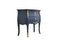 Louis XV Style Midnight Blue Chest with Marble Top 2