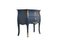 Louis XV Style Midnight Blue Chest with Marble Top, Image 2