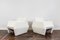 Set of White Bouclé Armchairs, 1970s 1