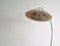 Lámpara de pie escandinava Mid-Century de latón y lino, años 40, Imagen 3