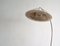 Mid-Century Scandinavian Brass and Linen Floor Lamp, 1940s 3