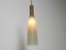 Large Mid-Century Brass Pendant Lamps with Triangular Glass Lampshades, Denmark, Set of 2, Image 6