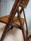 British Colonial Tortoise Bamboo & Rattan Folding Chairs, 1950s, Set of 2, Image 13
