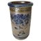 Stoneware Champagne Bucket with Blue Floral Decor Frame, 1960s 1