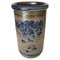 Stoneware Champagne Bucket with Blue Floral Decor Frame, 1960s, Image 1