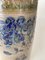 Cubitera de gres con marco decorativo floral azul, años 60, Imagen 5