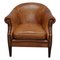 Fauteuil Club Vintage en Cuir Cognac, Pays-Bas 1