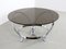 Chrome and Glass Round Coffee Table by Knut Hesterberg, 1970s 7