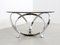 Chrome and Glass Round Coffee Table by Knut Hesterberg, 1970s 6