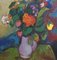 Louis Toncini, Bouquet of Flowers, 1980, Oil on Canvas, Framed 11