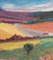 Anna Costa, Provencal Panorama, 1950s, Oil on Board, Framed 16