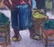 Alfred Salvignol, The Market Seller in Nice, 1950s, Gouache, Framed, Image 10