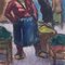 Alfred Salvignol, The Market Seller in Nice, 1950s, Gouache, Framed 9