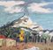 Yves Brayer, Mont Sainte-Victoire, 1960s, Oil on Canvas, Framed 10