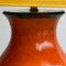 Fat Lava Green, Brown & Orange Ceramic Table Lamp, West Germany, 1970s 6