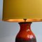 Fat Lava Green, Brown & Orange Ceramic Table Lamp, West Germany, 1970s, Image 5
