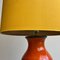 Fat Lava Green, Brown & Orange Ceramic Table Lamp, West Germany, 1970s 12