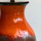 Fat Lava Green, Brown & Orange Ceramic Table Lamp, West Germany, 1970s 9