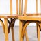 Bentwood Tri Back Dining Chairs in Honey from Baumann, 1950s, Set of 4 4
