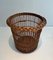 Rattan Paper Basket, 1950s 12
