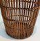 Rattan Paper Basket, 1950s 7