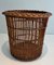 Rattan Paper Basket, 1950s 3