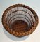 Rattan Paper Basket, 1950s 4