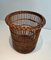 Rattan Paper Basket, 1950s 2
