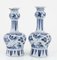 Late 18th Century Dutch Delft Vases with Bulbous Bases and Long Necks, Set of 2 3