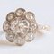 18 Karat Yellow & White Gold Daisy Ring with Diamonds, 1950s-1960s 1