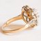 18 Karat Yellow & White Gold Daisy Ring with Diamonds, 1950s-1960s 7