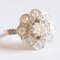 18 Karat Yellow & White Gold Daisy Ring with Diamonds, 1950s-1960s, Image 10