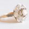 18 Karat Yellow & White Gold Daisy Ring with Diamonds, 1950s-1960s 9