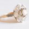 18 Karat Yellow & White Gold Daisy Ring with Diamonds, 1950s-1960s, Image 9