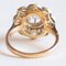 18 Karat Yellow & White Gold Daisy Ring with Diamonds, 1950s-1960s 6