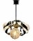 Swirl Ball Pendant Stem Lamp with 4 Globular Lights from Massive, Belgium, 1960s 13