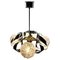 Swirl Ball Pendant Stem Lamp with 4 Globular Lights from Massive, Belgium, 1960s 1