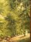 Paseo de los artistas, Sous-Bois de Spa, siglo XX, óleo sobre tabla, enmarcado, Imagen 6