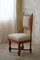 Sedia in stile barocco con gambe intrecciate in quercia, Regno Unito, anni '20, Immagine 3