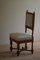English Baroque Style Chair with Twisted Legs in Oak, 1920s 16