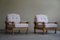 Danish Modern Lounge Chairs in Oak & Bouclé by Henning Kjærnulf, 1960s, Set of 2 19
