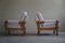 Danish Modern Lounge Chairs in Oak & Bouclé by Henning Kjærnulf, 1960s, Set of 2 17