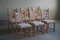 Danish Dining Chairs in Oak and Fabric, 1950s, Set of 6 3