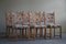 Danish Dining Chairs in Oak and Fabric, 1950s, Set of 6, Image 12