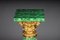 Royal Empire Marble Column with Malachite and Gilt Bronze 2