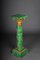 Royal Empire Marble Column with Malachite and Gilt Bronze 4