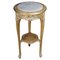 Louis XV Carved Gold Side Table with Marble Top 1