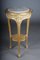 Louis XV Carved Gold Side Table with Marble Top 8